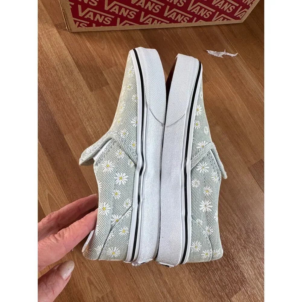 Vans Classic Slip-On (Denim Daisy) size 1 NWT